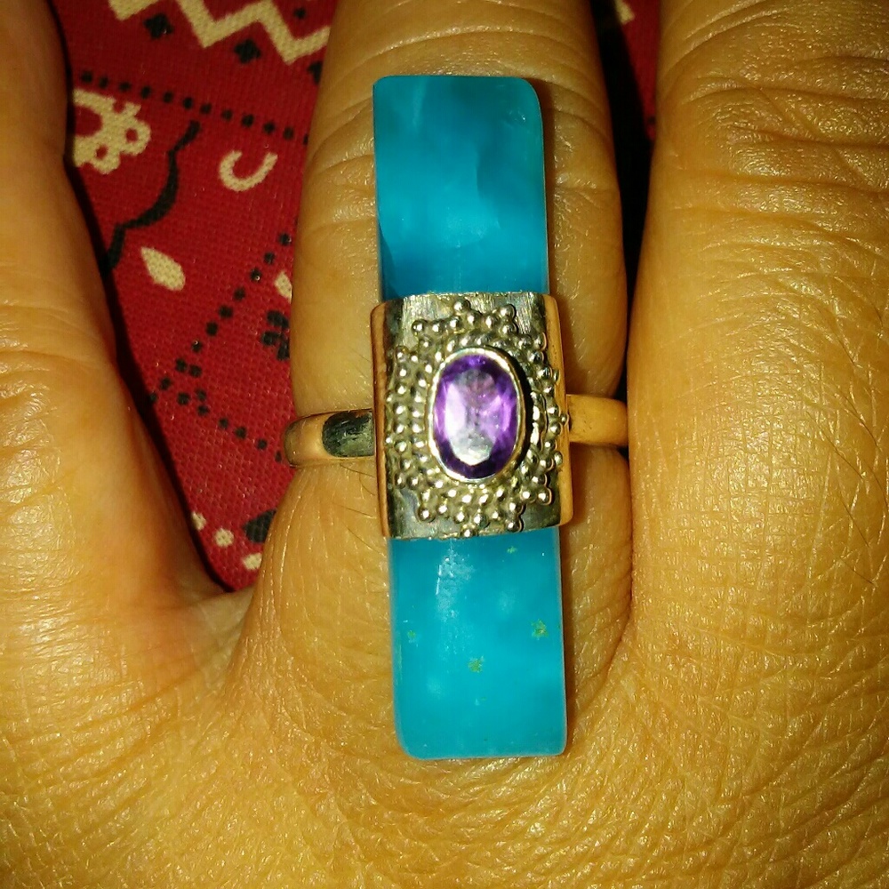 💗💕AMAZING!/ AMETHYST RING SZE,8💗💕 - Picture 8 of 8